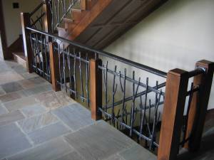 Custom Tree Branch Railing